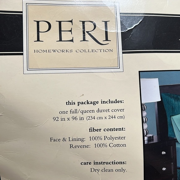 Peri Homeworks Colors of Water Full/Queen Size Duvet Cover with Pillow Shams - Picture 5 of 5